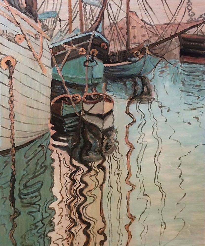 Harbour of Trieste, 1907 by egon schiele, austrian impressionist painter