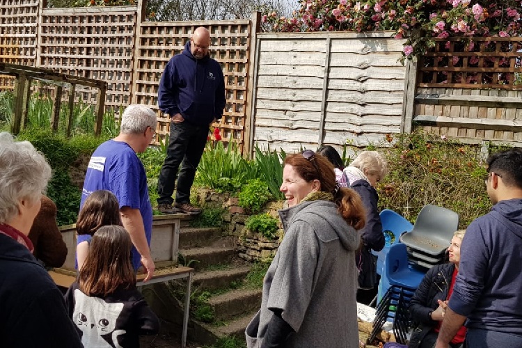 visitors at the petting day held at the farm at 64 to raise funds for the charity Porridge and Rice